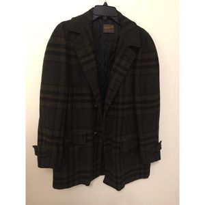 Pendleton Green Plaid Wool Jacket